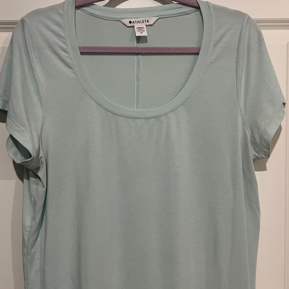 Athleta Women's Soft Aqua Short Sleeve Tee